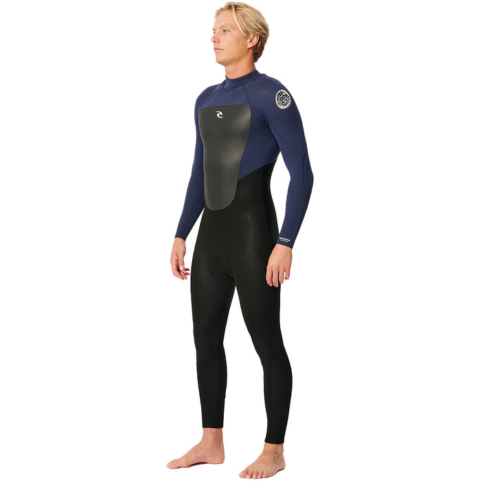 2024 Rip Curl Mens Omega 4/3mm Back Zip Wetsuit 15HMFS - Slate